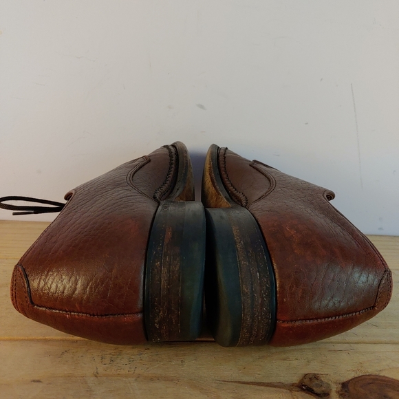 Vintage Dack's brown oxhide leather derby shoes women's size 8.5 (men's size 7) - Picture 13 of 15